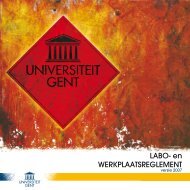 LABO- en WERKPLAATSREGLEMENT - DMBR - Universiteit Gent