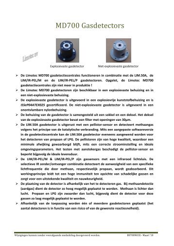 MD700 Gasdetectors - Limotec