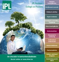IPL Business, Ecologie en Prestatie