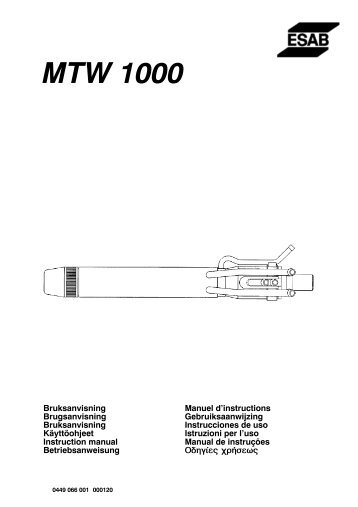 MTW 1000 - ESAB