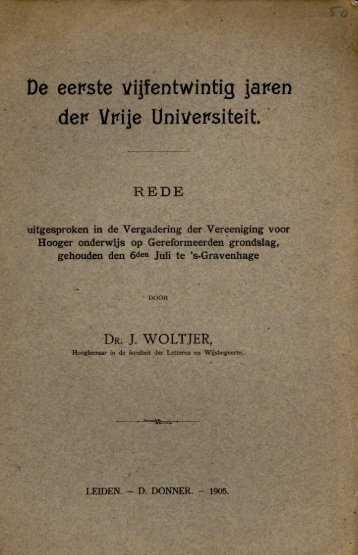 Woltjer - De ee ... der vrije universiteit.pdf - VU-DARE Home