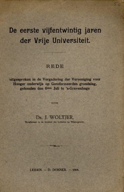 Woltjer - De ee ... der vrije universiteit.pdf - VU-DARE Home