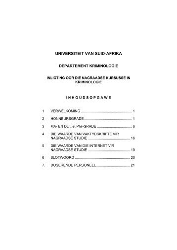 UNIVERSITEIT VAN SUID-AFRIKA