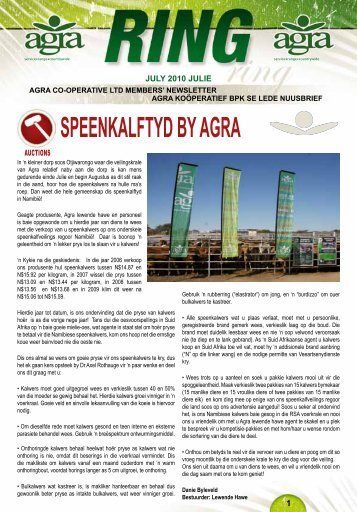 SPEENKALFTYD BY AGRA