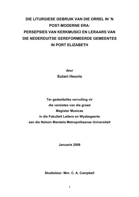 Sulani Heunis.pdf - Nelson Mandela Metropolitan University