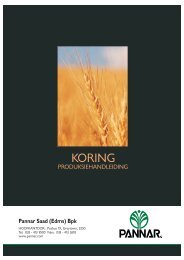 Koring Produksie - Pannar Seed