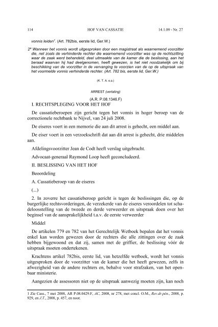 AC 01 2009 (PDF, 1.76 MB) - Federale Overheidsdienst Justitie