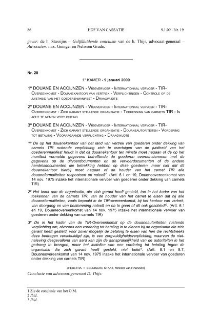AC 01 2009 (PDF, 1.76 MB) - Federale Overheidsdienst Justitie