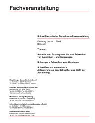 Tagungsband - MSS Magdeburger Schweißtechnik GmbH