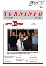 Turninfo Nr. 39 - MTV Berg