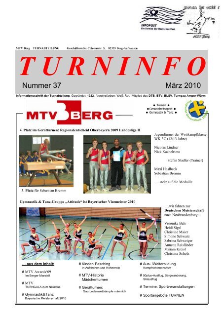 Turninfo Nr. 37 - MTV Berg