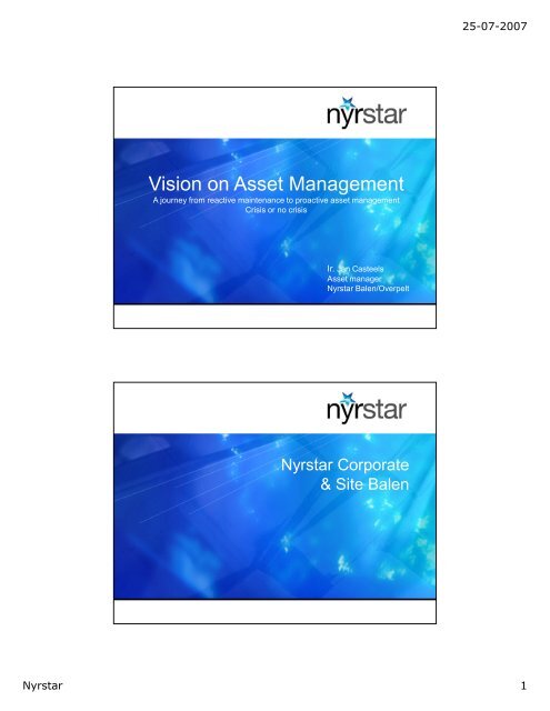 Vision on Asset Management - Stork Technical Services