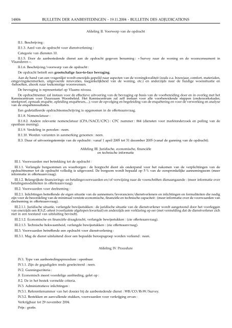 bulletin der aanbestedingen bulletin des adjudications - The Public ...