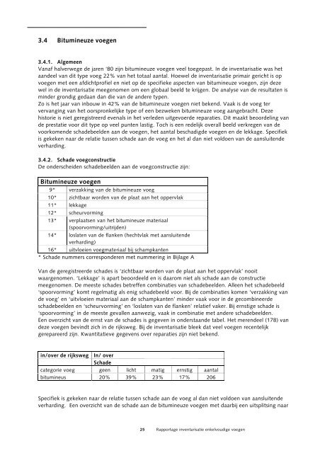 Rapportage inventarisatie enkelvoudige voegen - Curnet