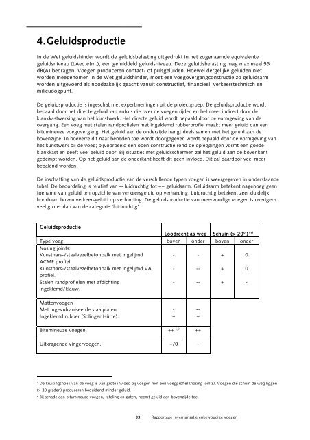 Rapportage inventarisatie enkelvoudige voegen - Curnet