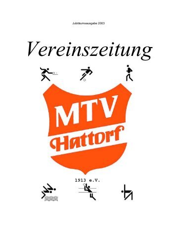 Jubiläumsausgabe Teil 1 - MTV Hattorf eV 1913