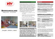 BEWEGUNGSLAND - MTV 1846 eV Ludwigsburg