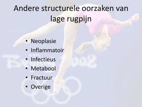 Rugklachten bij turnen