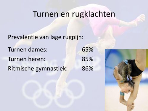 Rugklachten bij turnen