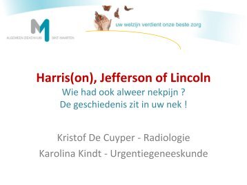 Harris(on), Jefferson of Lincoln. Wie had er ook ... - AZ Sint-Maarten