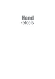 Handletselboek - The Hand Clinic