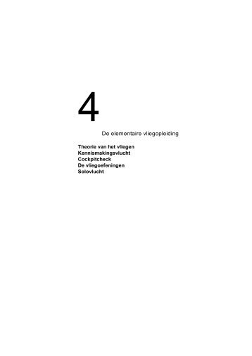 4 de elementaire vliegopleiding, evo - Opleiding zweefvliegen
