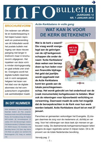 Infobulletin 01 2013 - Carolushuis