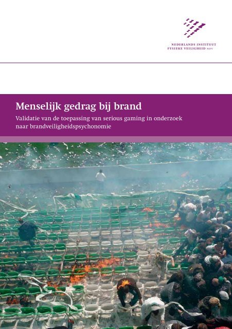 Menselijk gedrag bij brand; ​Validatie van de toepassing - NIFV