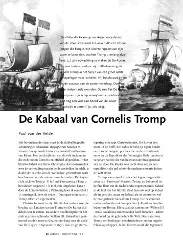 De Kabaal van Cornelis Tromp - paulvandervelde.nl