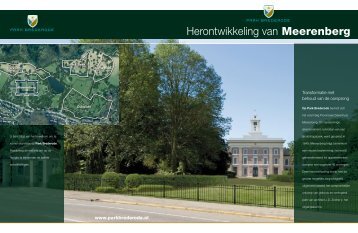 Herontwikkeling van Meerenberg