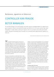 controller kan fraude beter managen - Van Grinsven Consulting