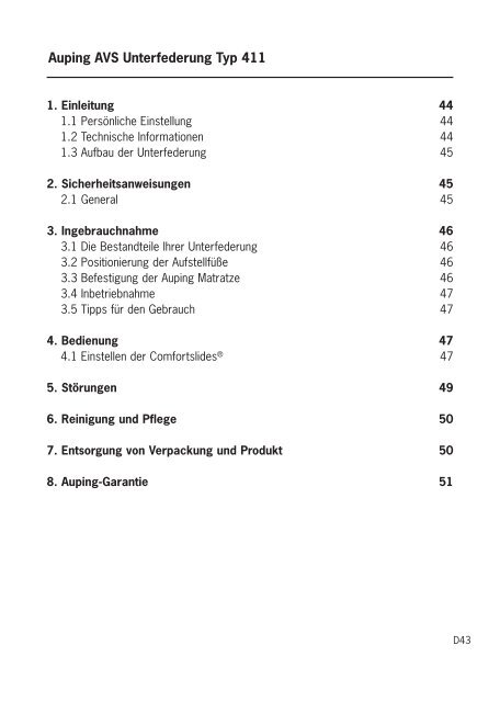 GBA AVS 411 - Auping