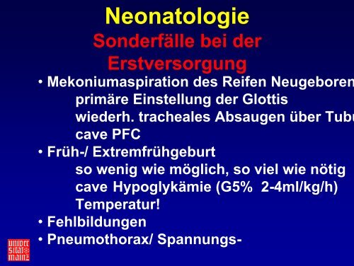 Neugeborenen- primärversorgung - EPLS-Mainz