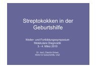 Streptokokken in der Geburtshilfe - molekularediagnostik.ch