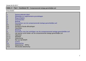 Compenserende toelage - ssgpi