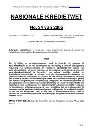 Die Nasionale Kredietwet, No 34 van 2005. - Tuis