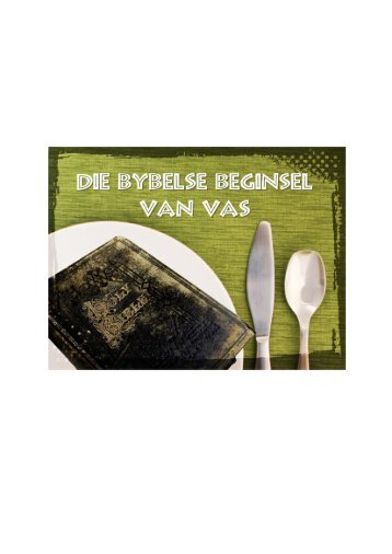 Die Bybelse beginsel van vas