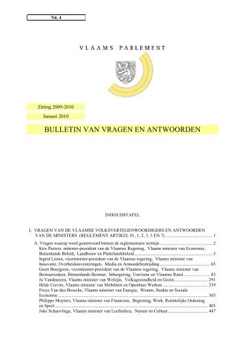 Tekst - Vlaams Parlement