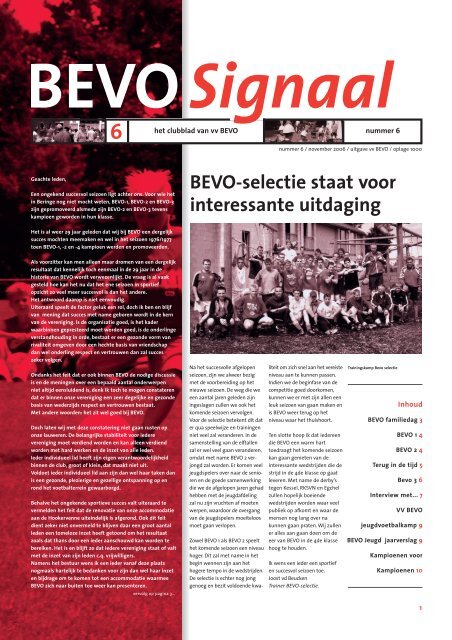 BEVO Signaal editie 2006 - vv BEVO