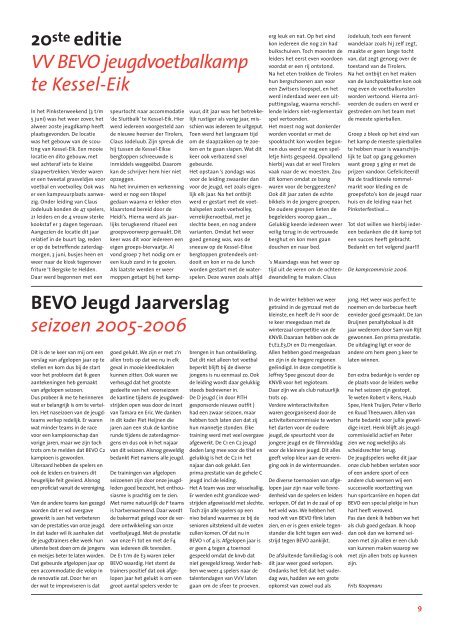 BEVO Signaal editie 2006 - vv BEVO