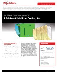 A Solution Shipbuilders Can Rely On - MSC Software