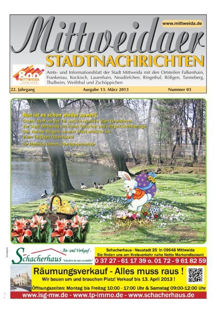 STADTNACHRICHTEN STADTNACHRICHTEN ... - Mittweida