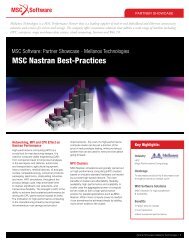 MSC Nastran Best-Practices - MSC Software