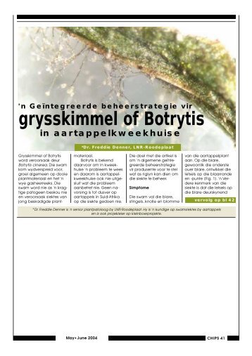 grysskimmel of Botrytis