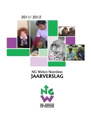 Jaarverslag 2011/2012 - NG Welsyn Noordwes