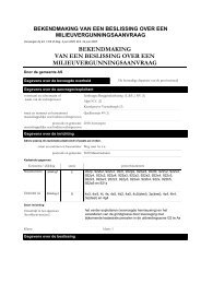 Bekendmaking klasse 1 beslissing - Gemeente As