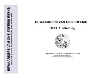 1 Bewaarders Inleiding.pdf - Drakenstein Heemkring