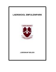 LAERSKOOL EMFULENIPARK - Emfulenipark.co.za