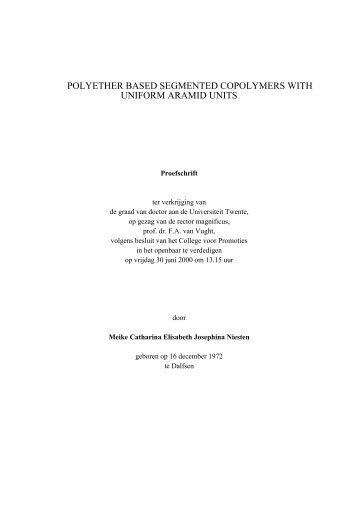 Polyether based segmented copolymers with uniform aramid units