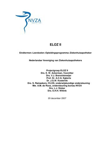 rapport ELOZ II - KNMP